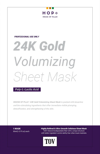 HOP+ 24k Gold Volumizing PLLA Sheet Mask (1)
